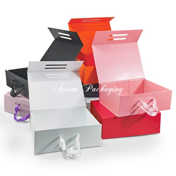 Foldable Gift Box with Handle - Image 2